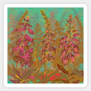 Fun with Foxgloves Sticker